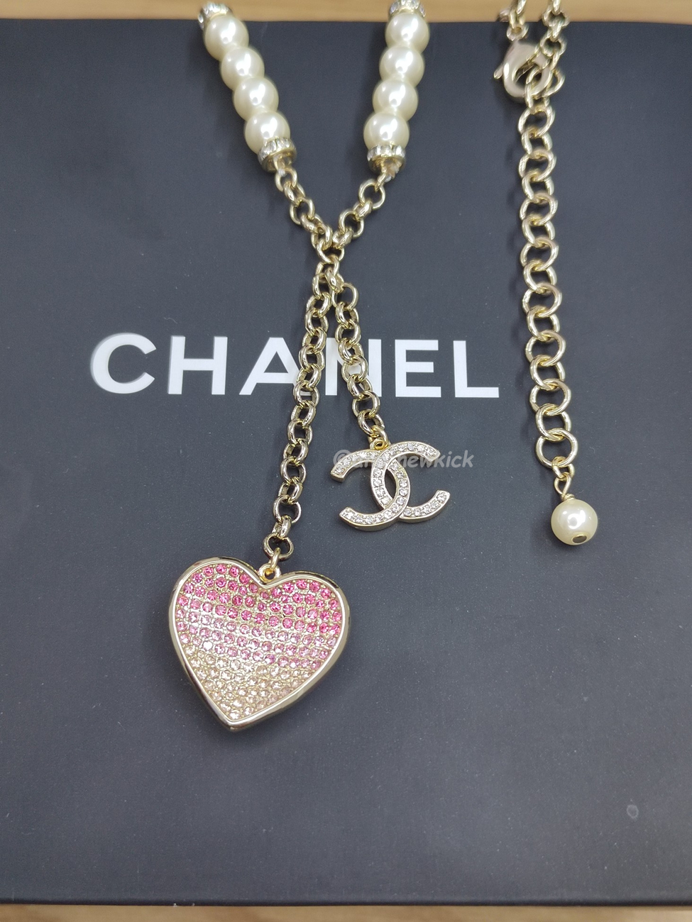 Chanel Cc Logo Star Heart Necklace (9) - www.newkick.vip